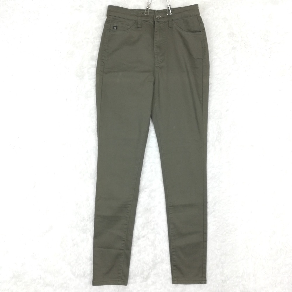 Kancan Womens Pants Skinny Olive Green KC5002OL High‎ Rise Stretch 3